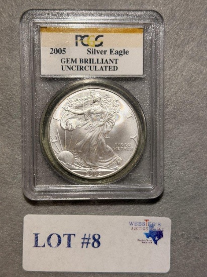 PCGS GRADED 2005 SILVER DOLLAR