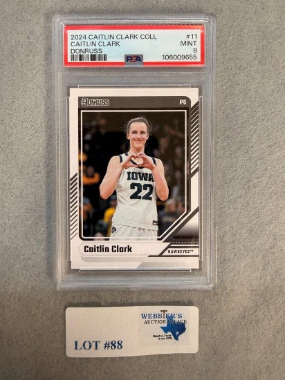 GRADED PSA MINT 9 2024 DONRUSS CAITLIN CLARK #11