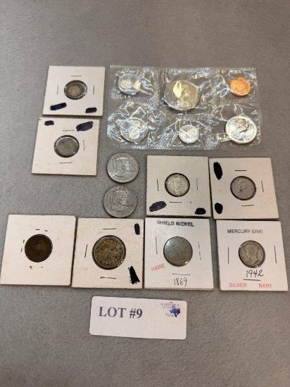 LOT OF COLLECTOR COINS & FOREIGN SILVER COINS