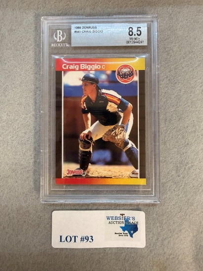BECKETT GRADED 8.5 1989 DONRUSS CRAIG BIGGIO #561