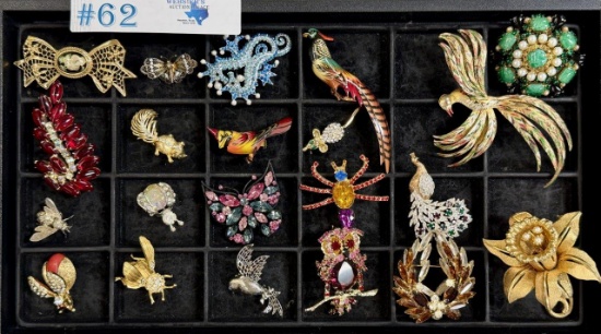 21PC VINTAGE BROACHES