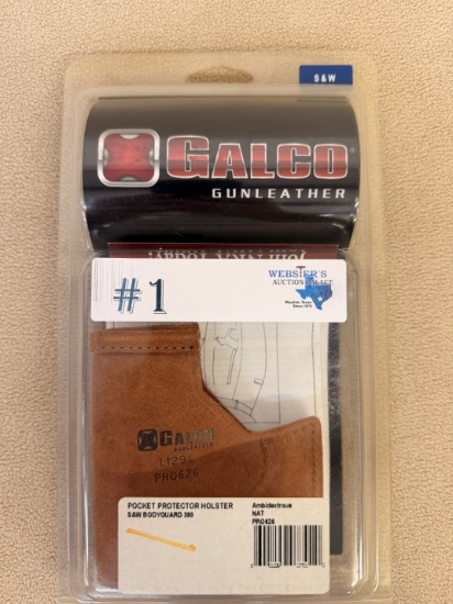 NEW GALCO GUNLEATHER S&W BODYGUARD 380 HOLSTER