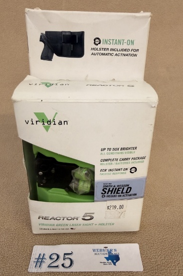 VIRIDIAN GREEN LASER SIGHT + HOLSTER