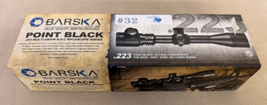 BARSKA POINT BLACK .223 MULTI-GRAIN RIFLESCOPE