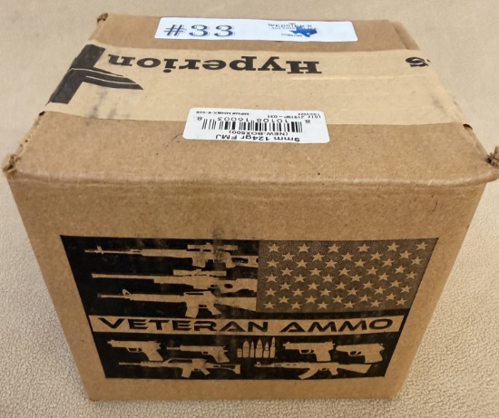 500 ROUND CASE OF 9MM AMMO