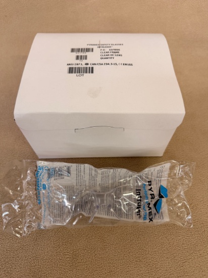 BOX OF (12) SAFETY GLASSES