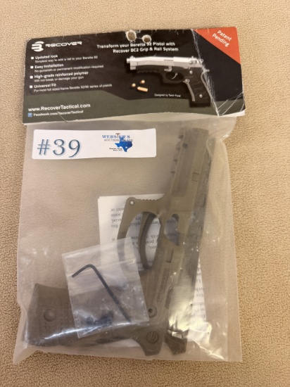 NEW RECOVER TACTICAL BERETTA 92 PISTOL GRIP & RAIL SYSTEM