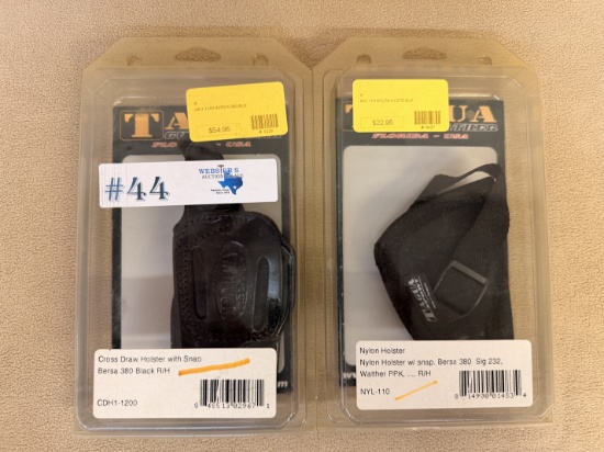(2) TAGUA GUNLEATHER HOLSTERS