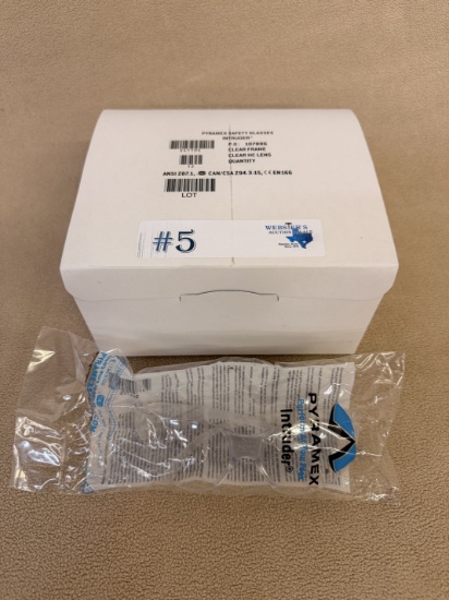 BOX OF (12) SAFETY GLASSES