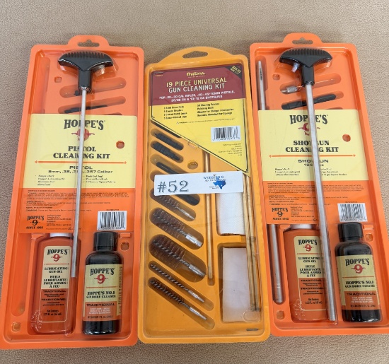 (3) NEW GUN CLEANING KITS