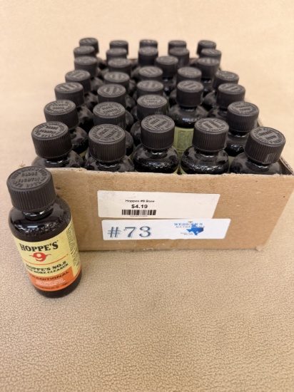CASE OF HOPPE'S NO. 9 GUN BORE CLEANER