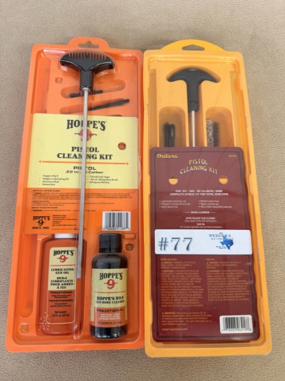 (2) NEW PISTOL CLEANING KITS
