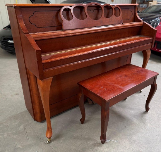BALDWIN UPRIGHT PIANO W/ BENCH