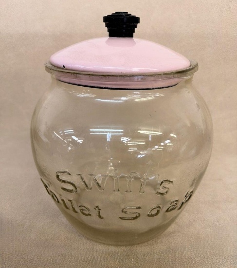 ANTIQUE SWIFT'S TOILET SOAP JAR