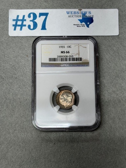 1955 NGC GRADED MS 66 10¢