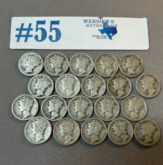 (20) SILVER DIMES