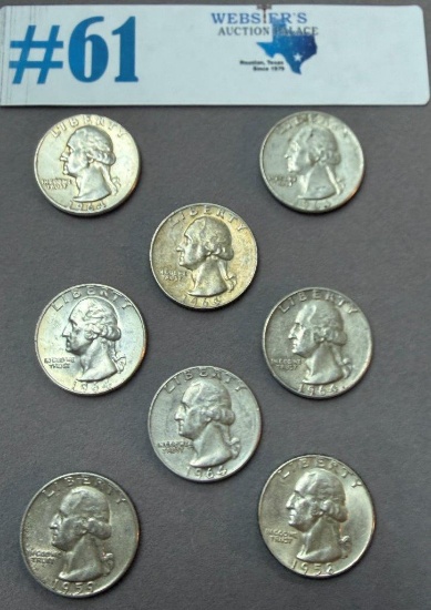 (8) SILVER QUARTERS