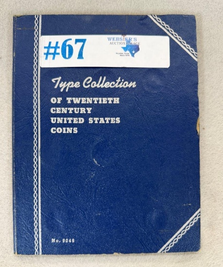 TYPE COLLECTION OF THE 20TH CENTURY  BOOK - INCLUDES 1921 MORGAN DOLLAR & 1922 PEACE DOLLAR