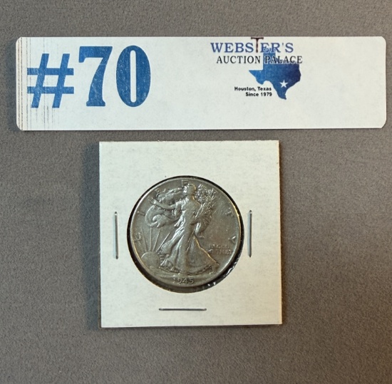 1945 WALKING LIBERTY HALF DOLLAR