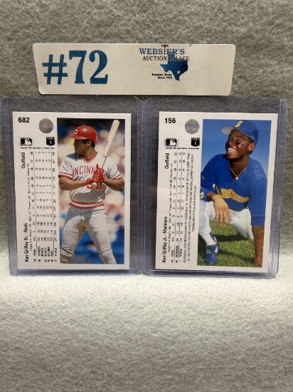 1990 UPPER DECK KEN GRIFFEY SR. & JR.
