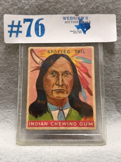 RARE 1933 GOUDNEY INDIAN GUM CARD NO. 46
