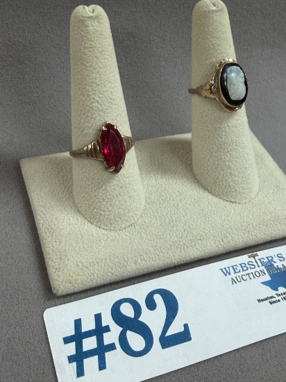(2) 10K VINTAGE RINGS