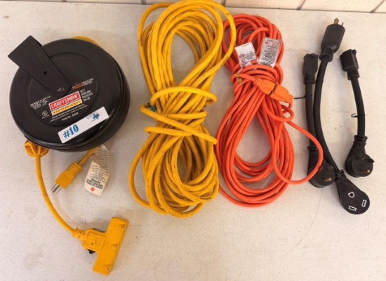 HEAVY DUTY EXTENSION CORDS W/ CRAFTSMAN CORD REEL