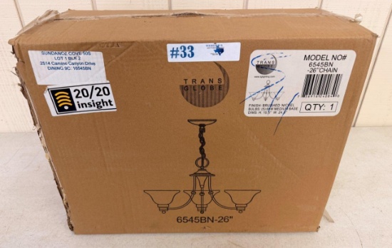 NEW TRANS GLOBE HANGING LIGHT