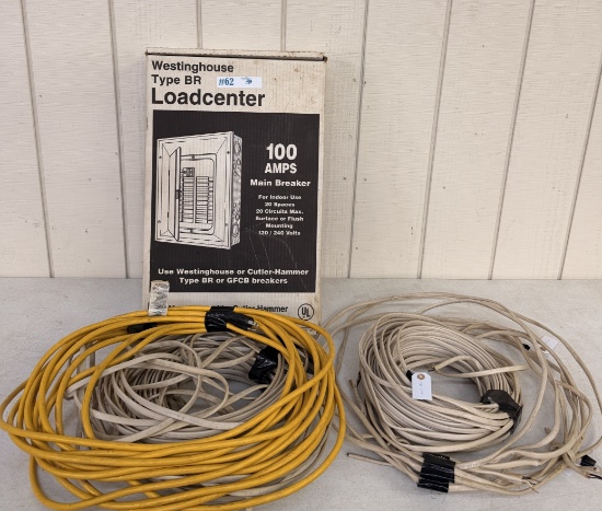 100 AMP MAIN BREAKER & ELECTRICAL WIRE