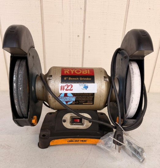 RYOBI 8" BENCH GRINDER