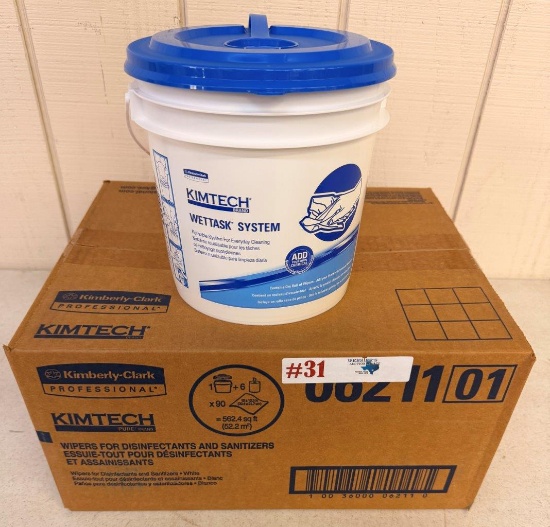 (4) CASES OF KIMTECH CLEANING WIPES WETTASK SYSTEM
