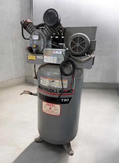 INGERSOLL- RAND 80 GALLON  3-PHASE AIR COMPRESSOR