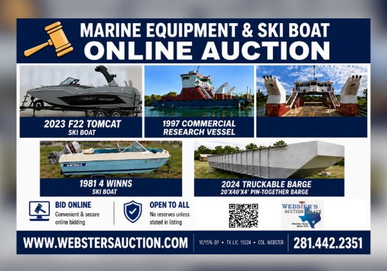 INDUSTRIAL MARINE  EQUIPMENT & SKI BOAT