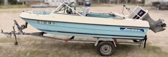 1981 4 WINNS BOAT W/ 70HP EVINRUDE MOTOR