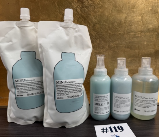 (5) PCS DAVINES ESSENTIAL HAIRCARE