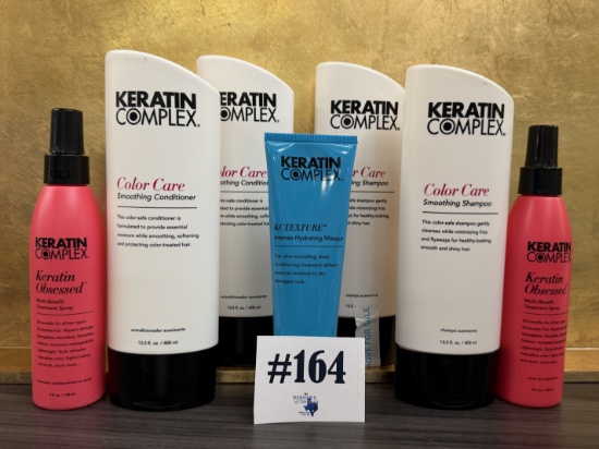 (7) KERATIN COMPLEX SHAMPOO, CONDITIONER & STYLING PRODUCTS