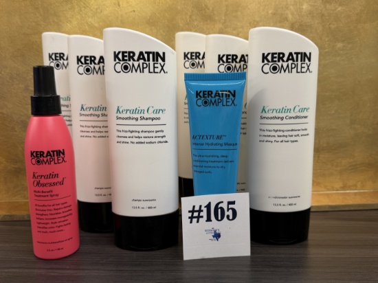 (8) KERATIN COMPLEX SHAMPOO, CONDITIONER & STYLING PRODUCTS