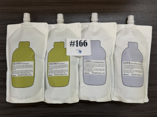 (4) DAVINES 500ML SHAMPOO REFILL POUCHES