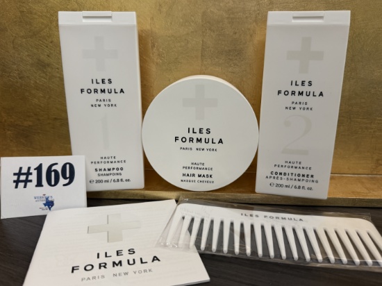 (3) ILES FORMULA LUXURY HAIRCARE W/ LARGE COMB