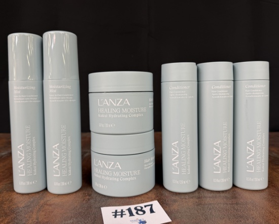 (7) L'ANZA MOISTURE HAIR CARE PRODUCTS