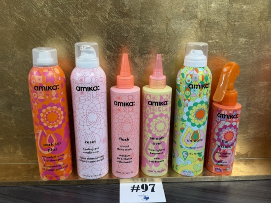 (6) PCS AMIKA HAIR CARE BUNDLE