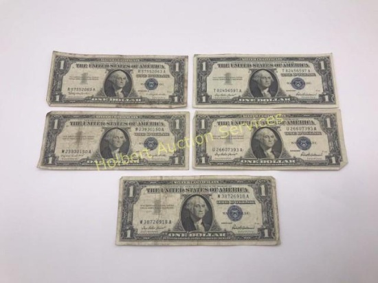 5- Silver Certificates Series 1957 & 1957 A