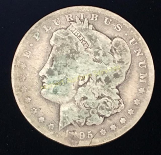 1895-0 $1 Morgan Silver Dollar Coin