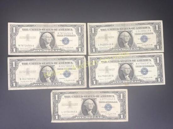5 - Silver Certificates-Series 1957 A