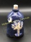 Blue And White Palmetto Moonshine Pottery Flask