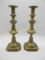 Pair Of 19th C. Brass Candlesticks