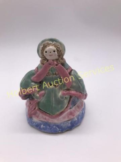 Overbeck Pottery Lady Figurine - Cambridge, In