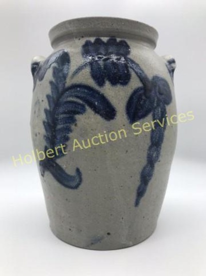 Northern Pottery Jar With Blue Decoration