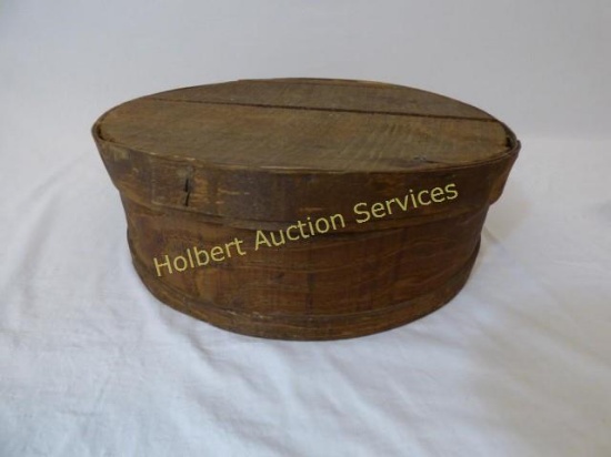 Vintage Meadow Grove Wooden Cheese Box