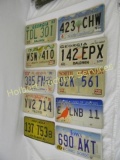 Set Of 10 Assorted License Plates